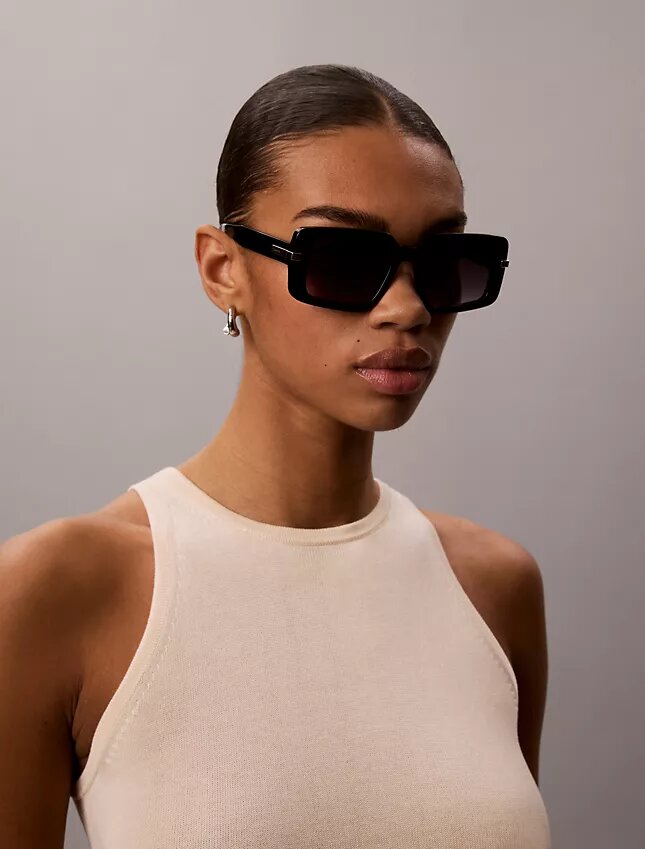 Sonnenbrille im modifizierten Rechteck-Design Sonnenbrille im modifizierten Rechteck-Design