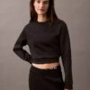 Spacer-Sweatshirt mit Rundhalsausschnitt Spacer-Sweatshirt mit Rundhalsausschnitt