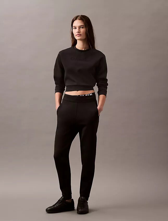 Spacer-Sweatshirt mit Rundhalsausschnitt Spacer-Sweatshirt mit Rundhalsausschnitt