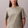 Standard-Logo-T-Shirt mit geradem Schnitt und Rundhalsausschnitt Standard-Logo-T-Shirt mit geradem Schnitt und Rundhalsausschnitt