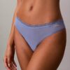 Stretch-Microfiber-Thong mit Spitze Stretch-Microfiber-Thong mit Spitze