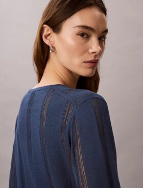 Strickjacke aus Leinenmischung