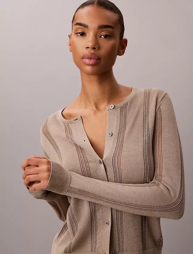Strickjacke aus Leinenmischung Strickjacke aus Leinenmischung