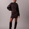 Strickkleid aus Lurex-Merinowollmischung Strickkleid aus Lurex-Merinowollmischung