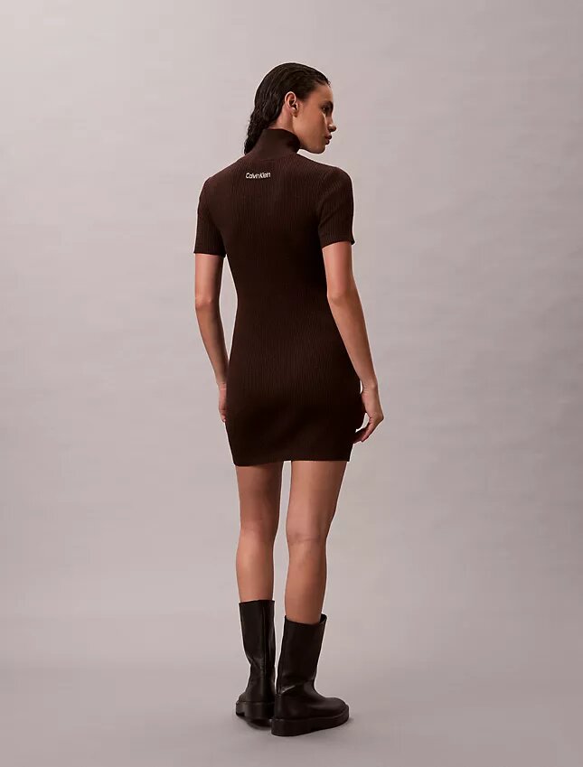 Strickkleid aus Lurex-Merinowollmischung Strickkleid aus Lurex-Merinowollmischung