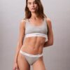 String-Bikini aus Cotton Stretch-Rippstoff