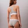 String-Bikini aus Cotton Stretch-Rippstoff