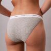 String-Bikini aus Cotton Stretch-Rippstoff