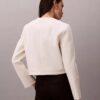 Strukturierte kragenlose Jacke Strukturierte kragenlose Jacke