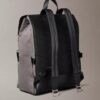 Strukturierter Rucksack mit Klappe