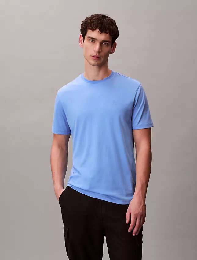 Supima-Baumwoll-T-Shirt mit Rundhalsausschnitt Supima-Baumwoll-T-Shirt mit Rundhalsausschnitt