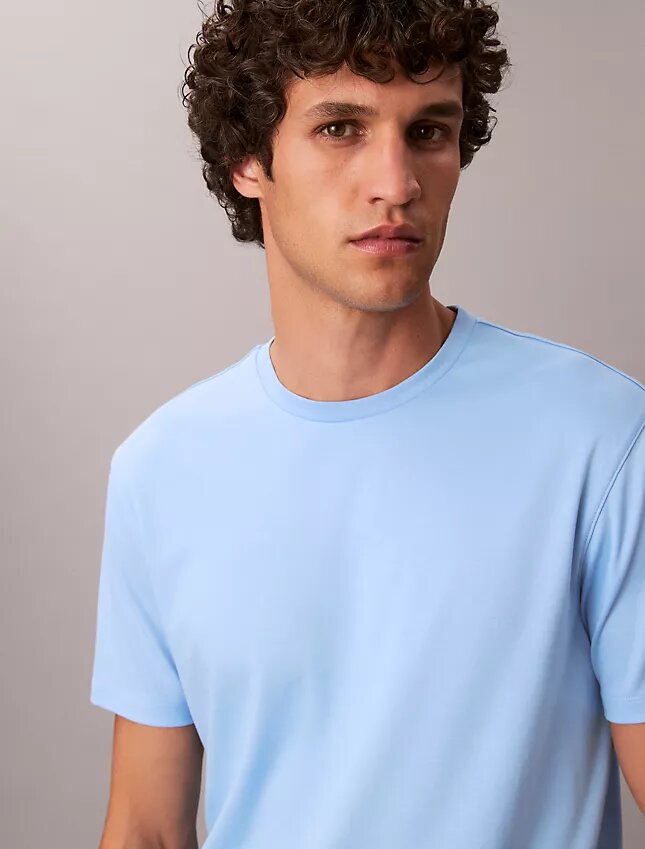 Supima-Baumwoll-T-Shirt mit Rundhalsausschnitt Supima-Baumwoll-T-Shirt mit Rundhalsausschnitt