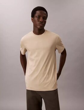 Supima-Baumwoll-T-Shirt mit Rundhalsausschnitt