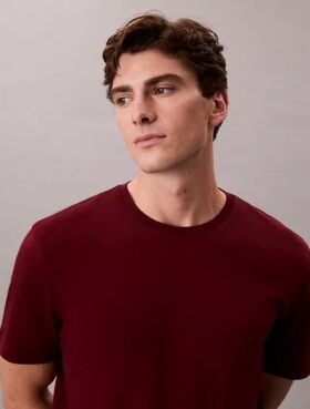 Supima-Baumwoll-T-Shirt mit Rundhalsausschnitt