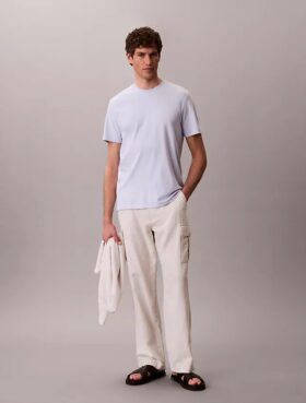 Supima-Baumwoll-T-Shirt mit Rundhalsausschnitt Supima-Baumwoll-T-Shirt mit Rundhalsausschnitt