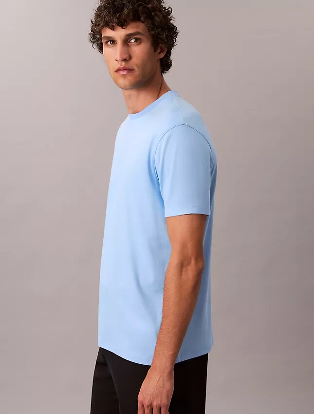 Supima-Baumwoll-T-Shirt mit Rundhalsausschnitt Supima-Baumwoll-T-Shirt mit Rundhalsausschnitt