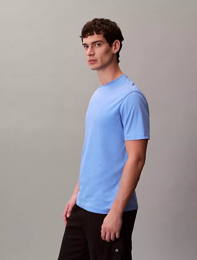 Supima-Baumwoll-T-Shirt mit Rundhalsausschnitt Supima-Baumwoll-T-Shirt mit Rundhalsausschnitt