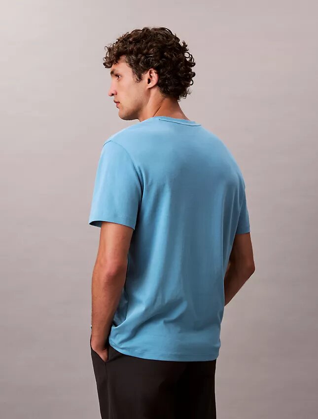 Supima-Baumwoll-T-Shirt mit Rundhalsausschnitt Supima-Baumwoll-T-Shirt mit Rundhalsausschnitt