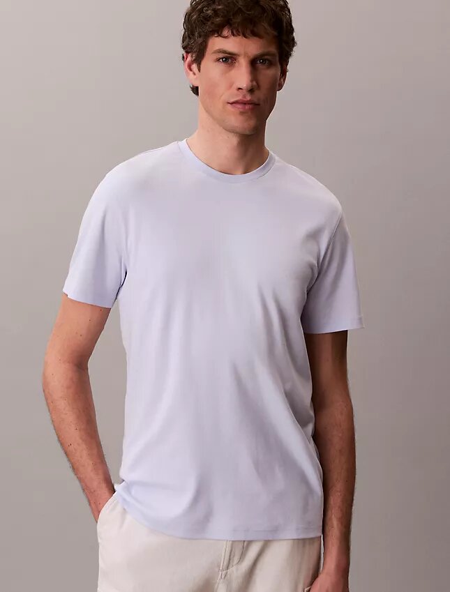 Supima-Baumwoll-T-Shirt mit Rundhalsausschnitt Supima-Baumwoll-T-Shirt mit Rundhalsausschnitt