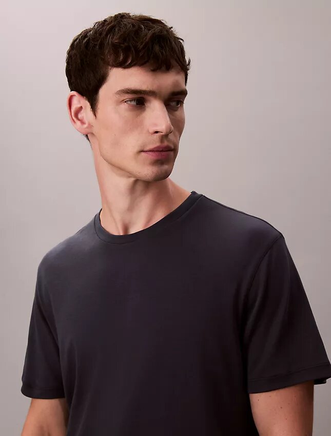 Supima-Baumwoll-T-Shirt mit Rundhalsausschnitt Supima-Baumwoll-T-Shirt mit Rundhalsausschnitt