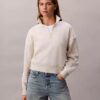 Sweatshirt mit Viertelreißverschluss, Stehkragen und Archiv-Logo Sweatshirt mit Viertelreißverschluss, Stehkragen und Archiv-Logo
