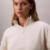 Sweatshirt mit Viertelreißverschluss, Stehkragen und Archiv-Logo Sweatshirt mit Viertelreißverschluss, Stehkragen und Archiv-Logo