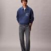 Sweatshirt mit Viertelreißverschluss und Varsity-Monogram-Logo