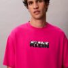 T-Shirt mit Block-Logo-Grafik in lockerer Passform T-Shirt mit Block-Logo-Grafik in lockerer Passform