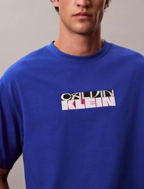 T-Shirt mit Block-Logo-Grafik in lockerer Passform