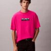 T-Shirt mit Block-Logo-Grafik in lockerer Passform T-Shirt mit Block-Logo-Grafik in lockerer Passform