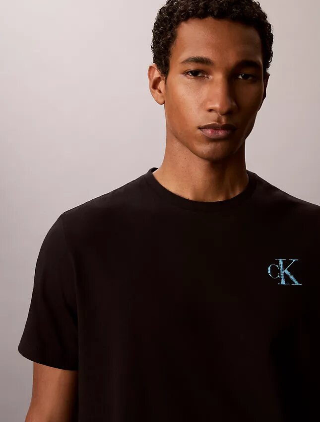 T-Shirt mit „Brushstroke Monologo“-Grafik T-Shirt mit „Brushstroke Monologo“-Grafik
