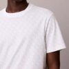 T-Shirt mit durchgehendem Monogram und lockerer Passform