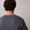 T-Shirt mit durchgehendem Monogram und lockerer Passform