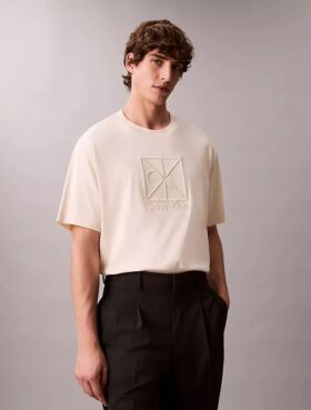 T-Shirt mit Emblem-Logo und lässigem Schnitt