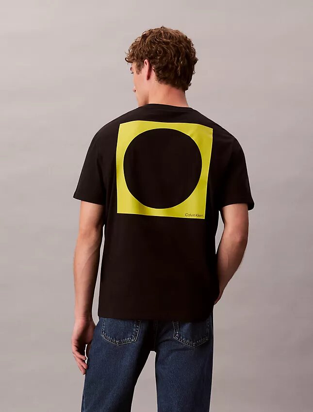 T-Shirt mit Kreisgrafik und lockerer Passform T-Shirt mit Kreisgrafik und lockerer Passform