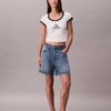 T-Shirt mit Monogram-Logo in grafischer Slim-Passform T-Shirt mit Monogram-Logo in grafischer Slim-Passform