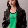 T-Shirt mit Monogram-Logo in grafischer Slim-Passform T-Shirt mit Monogram-Logo in grafischer Slim-Passform