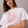 T-Shirt mit Rundhalsausschnitt und Stadtansicht-Grafik