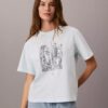 T-Shirt mit Rundhalsausschnitt und Stadtansicht-Grafik