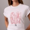T-Shirt mit Rundhalsausschnitt und Stadtansicht-Grafik