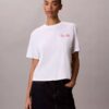 T-Shirt mit Schriftzug von Calvin Klein in Schreibschrift T-Shirt mit Schriftzug von Calvin Klein in Schreibschrift