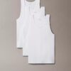 Tanktop aus Cotton Stretch-Mischung im 3er-Pack Tanktop aus Cotton Stretch-Mischung im 3er-Pack