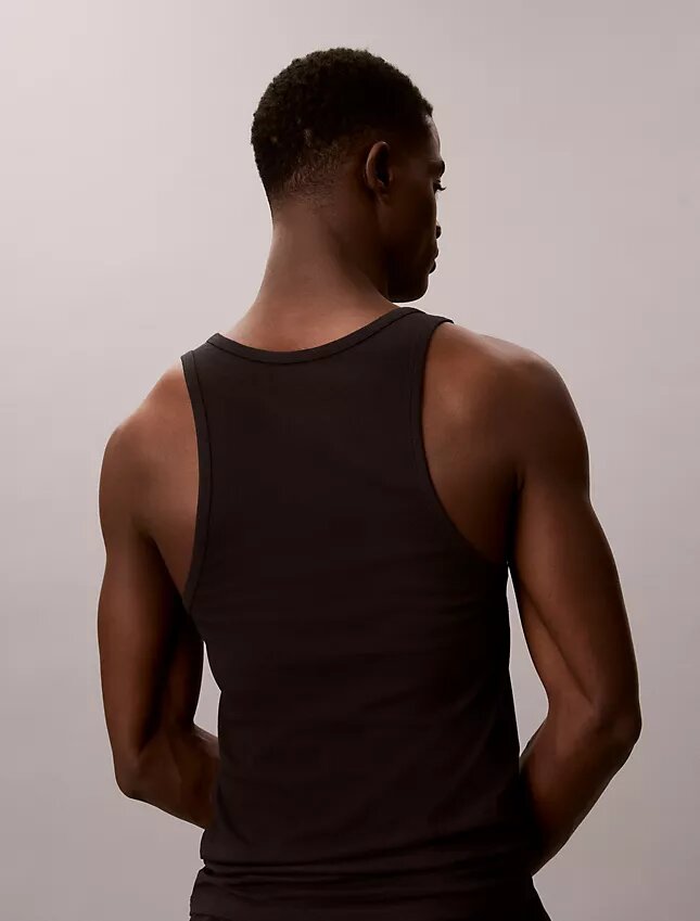 Tanktop aus Cotton Stretch-Mischung im 3er-Pack Tanktop aus Cotton Stretch-Mischung im 3er-Pack