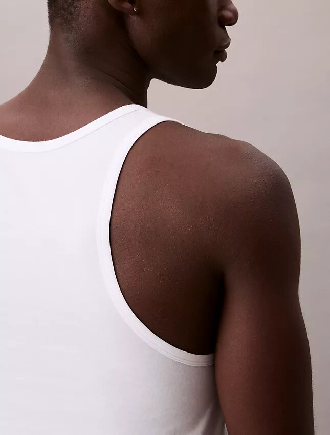 Tanktop aus Cotton Stretch-Mischung im 3er-Pack Tanktop aus Cotton Stretch-Mischung im 3er-Pack