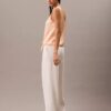 Tanktop aus geknittertem Satin mit Bindeband vorne Tanktop aus geknittertem Satin mit Bindeband vorne