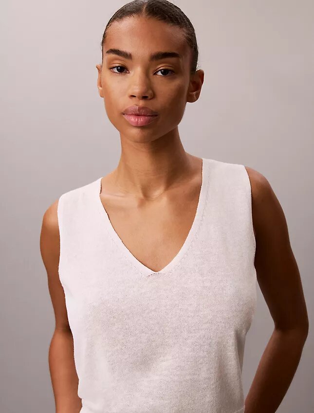 Tanktop aus Leinenmischung Tanktop aus Leinenmischung
