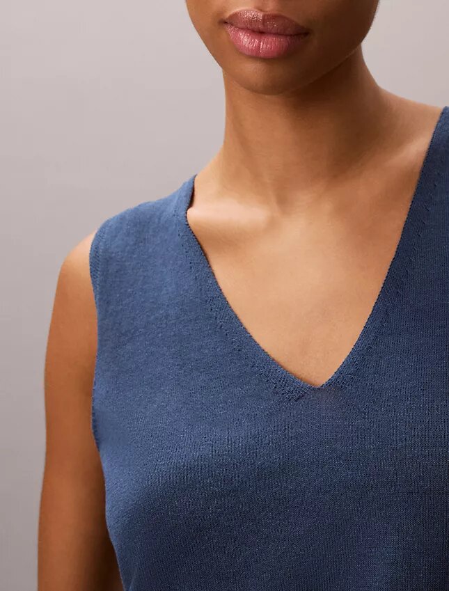 Tanktop aus Leinenmischung Tanktop aus Leinenmischung
