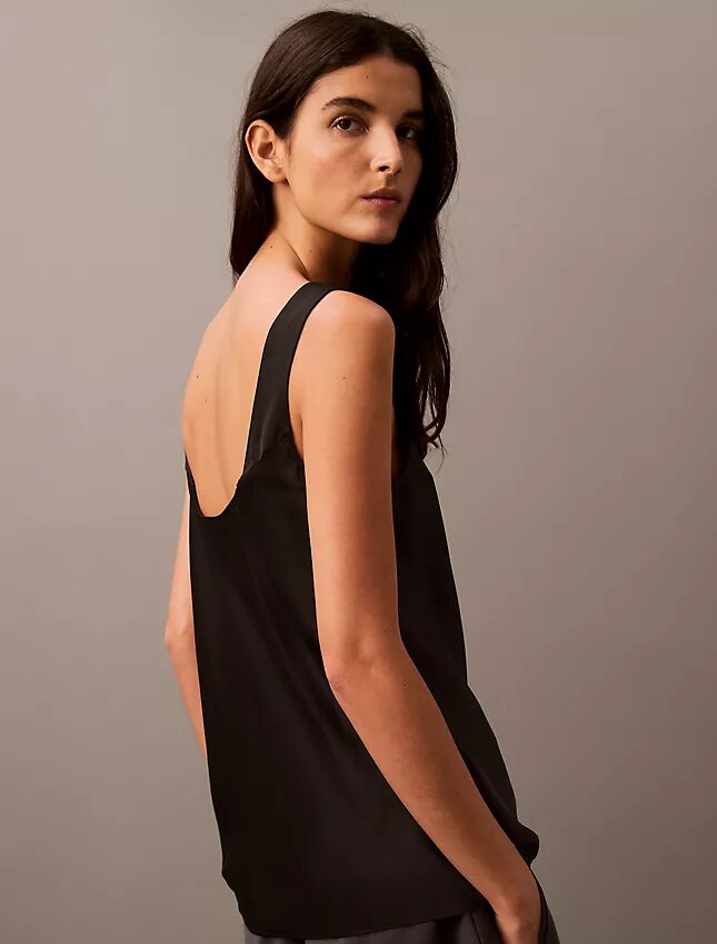 Tanktop aus Viskose-Satin Tanktop aus Viskose-Satin