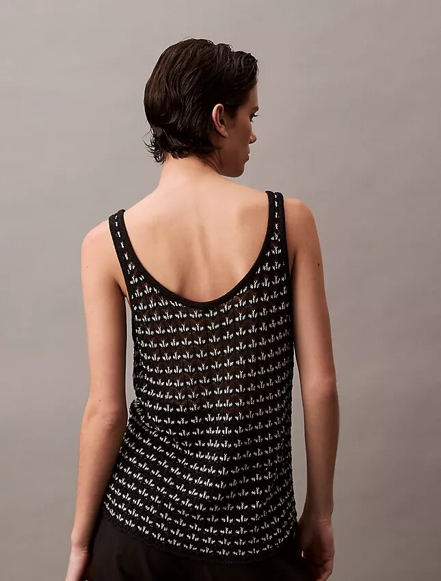 Tanktop mit Jacquard-Struktur Tanktop mit Jacquard-Struktur