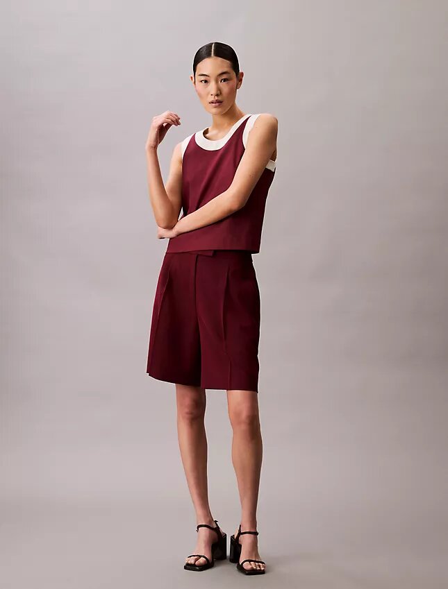 Tanktop mit Kontrastbesatz Tanktop mit Kontrastbesatz